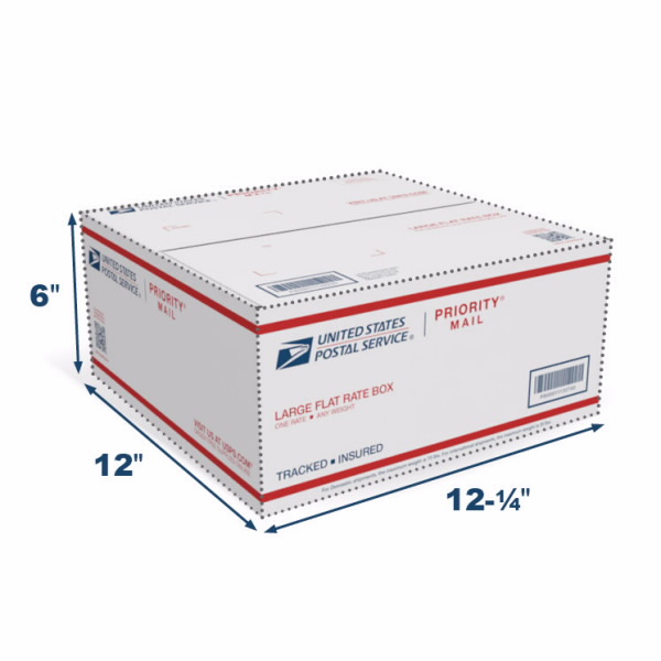 USPS Large Flat Rate Box with dimensions