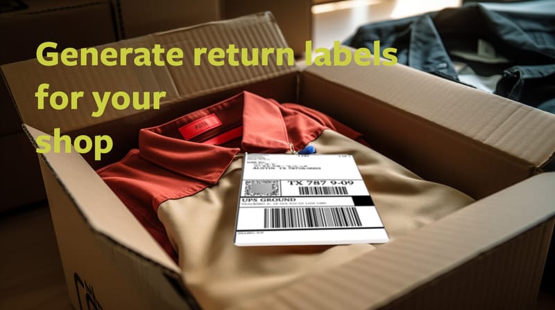 Streamlining returns with prepaid or scan-based return labels